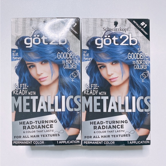 got2b Hair Lot Of 2 Schwarzkopf Got2b Metallic Permanent Hair Color